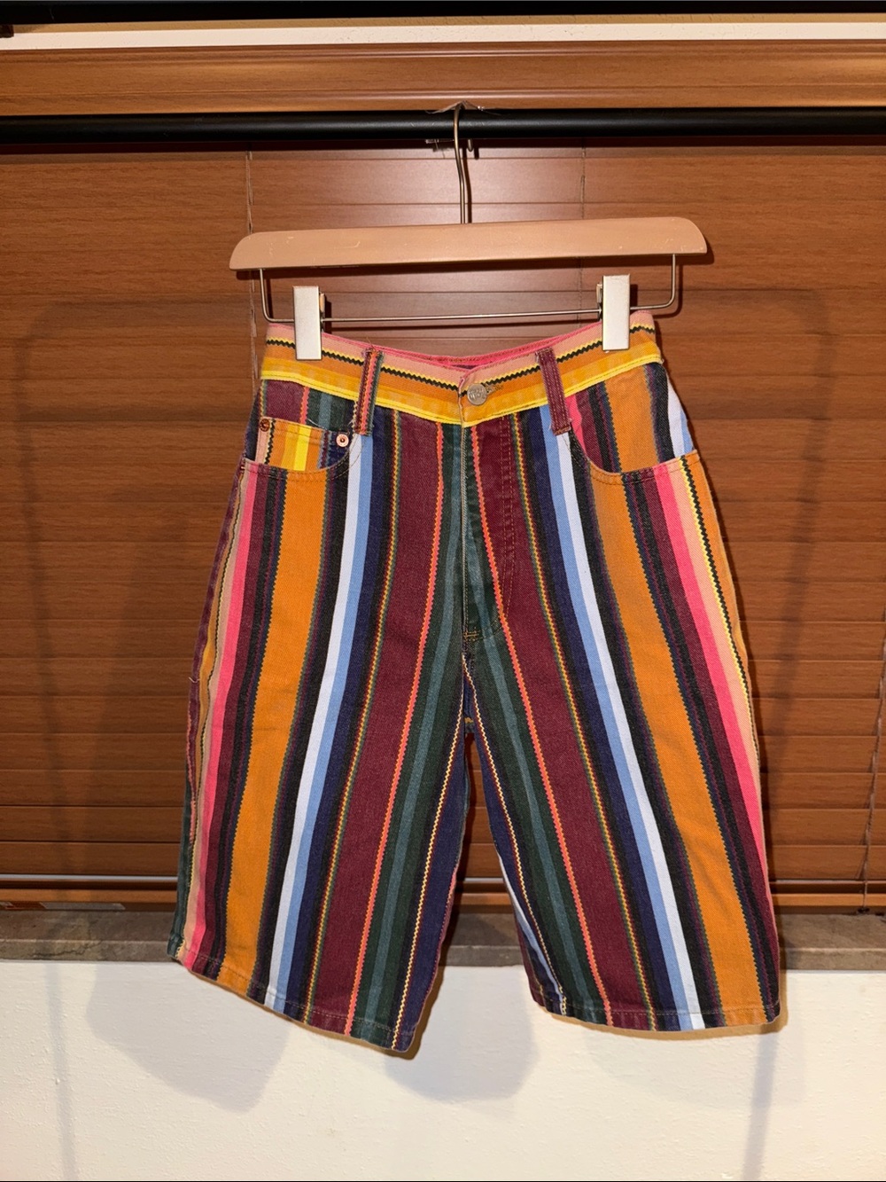 Vintage Steel Striped Shorts